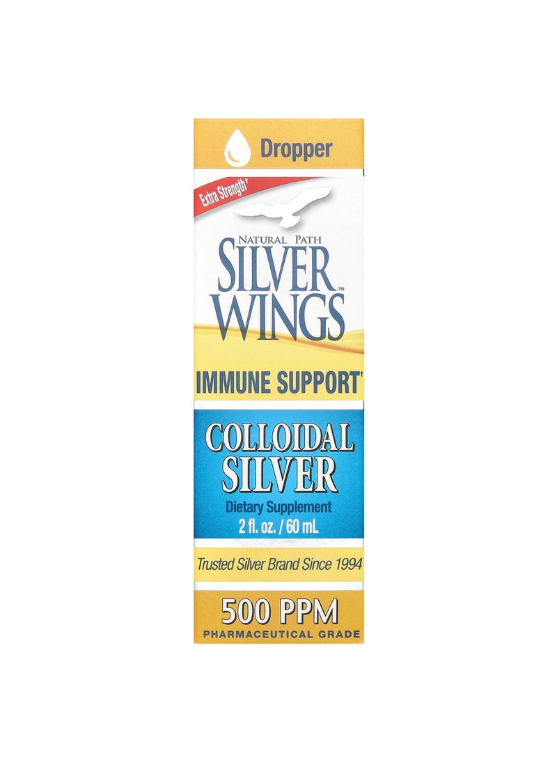 Colloidal Silver, 500 PPM, 2 fl oz (60 ml)